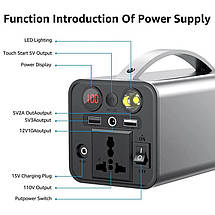 Портативна електростанція PowerFort 41000mah 150W, зовнішній акумулятор, фото 3