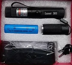 Купить Указка LASER 303 GREEN, Лазерна указка з насадками, Зелений ...