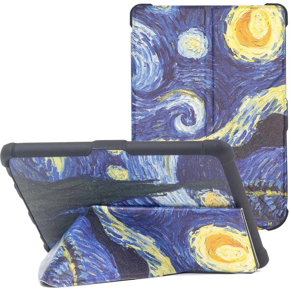 Чохол Glaleo TPU Origami для Pocketbook 616 / 627 / 632 / 606 / 628 / 633 Color Van Gogh, фото 1