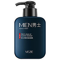 Очисний засіб для вмивання чоловічий men's clean oil control cleanser VEZE, 168г