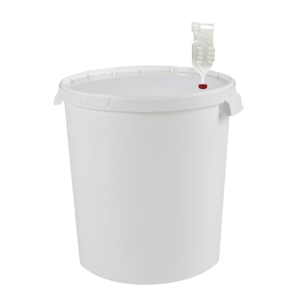 Ємність для бродіння 33л в зборі (бродильна ємність з кришкою + гідрозатвор), фото 1