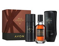 Avon Wild Country. Набор для мужчин (edt/75ml + s/g/250ml + deo/150ml