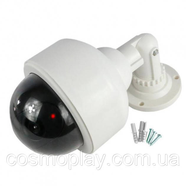 Імітація камери CAMERA DUMMY 2000, Муляж зовнішня камера, Купольна камера відеоспостереження обманка JN-21, фото 1