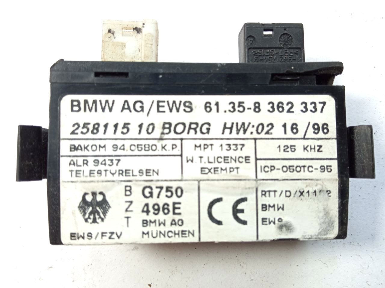 Електронний блок керування bmw 61.35-8362337 / 61.35-8 362 337, фото 1