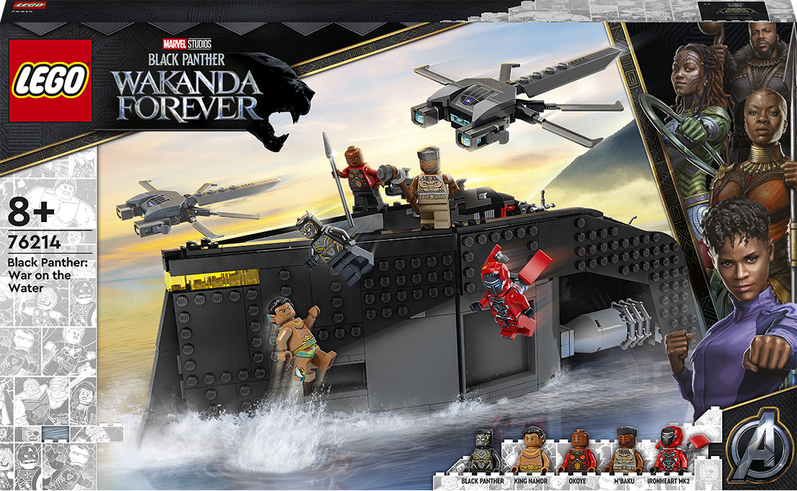 LEGO Super Heroes Marvel Чорна Пантера: війна на воді 545 деталей (76214), фото 1