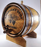 Бочка дубова 30 л. для витримки, вина, коньяку, кальвадоса, віскі, бренді, рому. Покриття воском у Подарунок!, фото 10