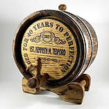 Бочка дубова 10 л. для кальвадоса, вина, коньяку, кальвадоса, віскі, бренді, рому. Покриття воском у Подарунок!, фото 7
