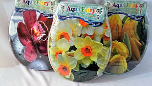 Сидіння м'яке з кришкою для унітаза Aqua Fairy Classic, зелена