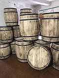 Бочка-муляж, декор — дерев'яна 200-250 літрів для декорацій. Бочка-стіл, стенд декорація. Для кафе, бару., фото 3