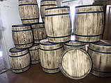 Бочка-муляж, декор — дерев'яна 200-250 літрів для декорацій. Бочка-стіл, стенд декорація. Для кафе, бару., фото 4