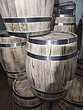 Бочка-муляж, декор — дерев'яна 200-250 літрів для декорацій. Бочка-стіл, стенд декорація. Для кафе, бару., фото 5