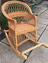 Кресло-качачалка плетена з лози Арт.1263