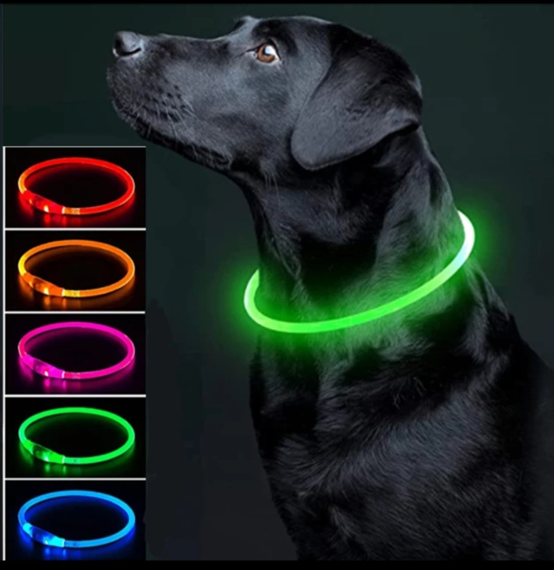 Ошейник для собак LED, светостойкий, водостойкий, с зарядкой USB,светящийся ошейник,SK - фото 5 - id-p1754478110