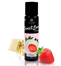 Гель для орального сексу Secret Play - Sweet Love Strawberries & White chocolate Gel, 60 ml