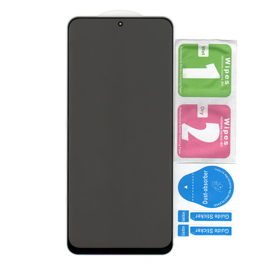 Антишпигунське захисне скло для Xiaomi Redmi Note 11 4G | Privacy | Full Glue