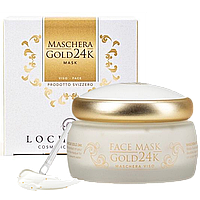 Маска для лица GOLD 24K с частицами золота и растительными экстрактами Locherber Лохербер 30мл