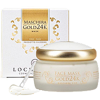 Маска для обличчя GOLD 24K з частинками золота і рослинними екстрактами Locherber Лохербер 30мл