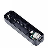 Корпус коробка для POWER BANK 18650, Чорний, фото 3