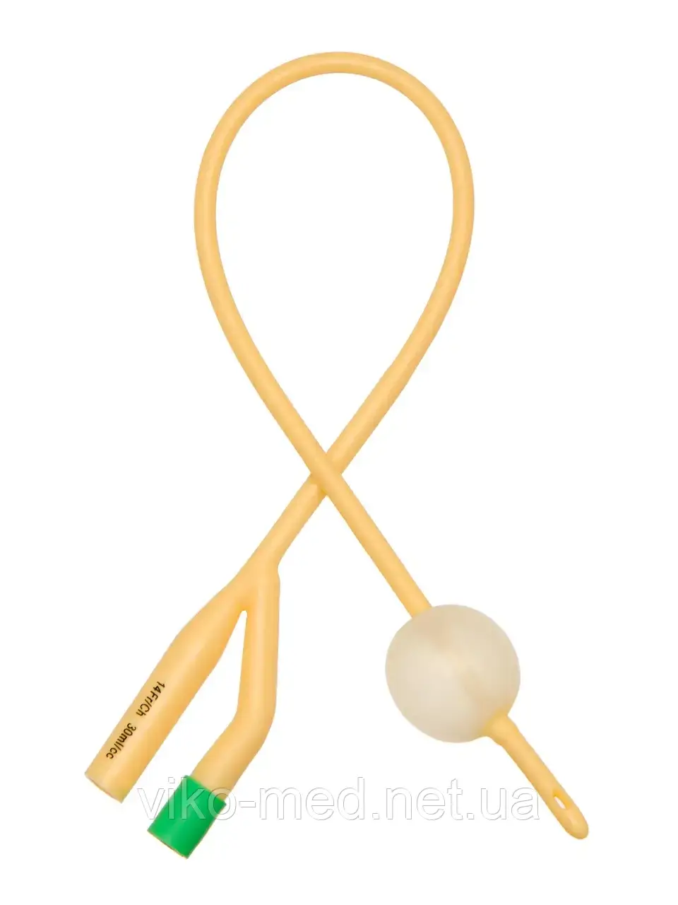 Катетер Фолея 2-ходовий, латексний Fr 18, Алексфарм, фото 1