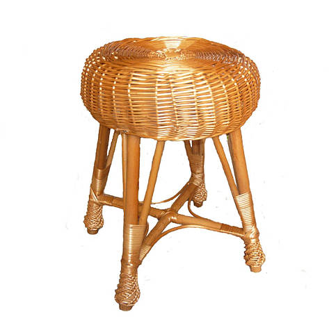 Табурет плетений з лози "круглий" Арт.660, фото 1