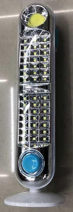 Ліхтар світлодіодний акумуляторний із сонячною батареєю C 57060, 2 різ. роботи, кабель заряджання 220V, підставка, фото 1