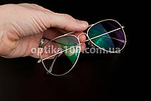 Фотохромні окуляри для зору з діоптріями. Краплі. Затемняються в КОРИЧНЕВИЙ колір, фото 3
