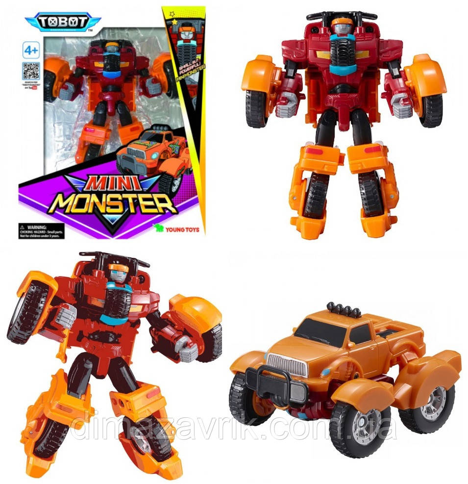 Трансформер Тобот Детективи Галактики міні Монстр 12 см TOBOT mini Monster Original Young Toys