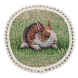 Серветка сервірувальна кругла гобеленова Великодня (Ø10 см.), фото 4