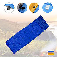 Каремат надувной 180х60см (Оранжево-Синий) самонадувной матрас в палатку, походный самонадувной коврик (ST)