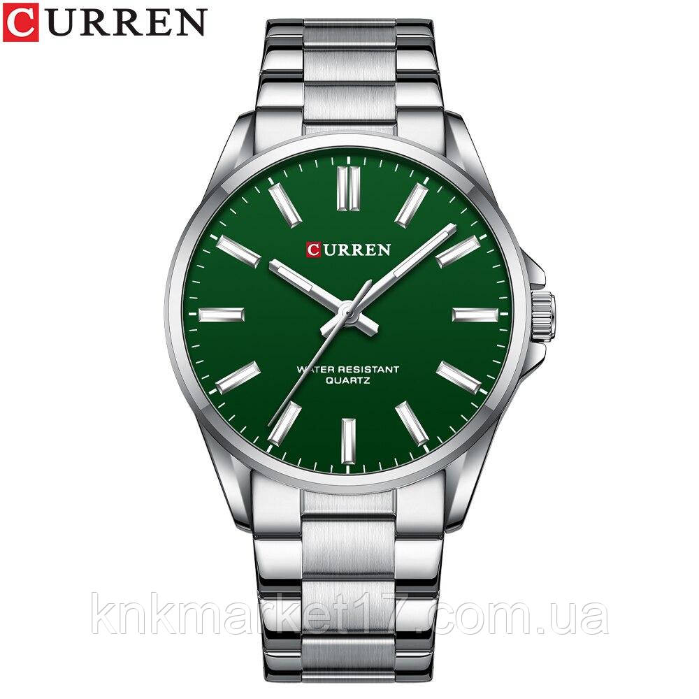 Curren 9090 Silver-Green, фото 1