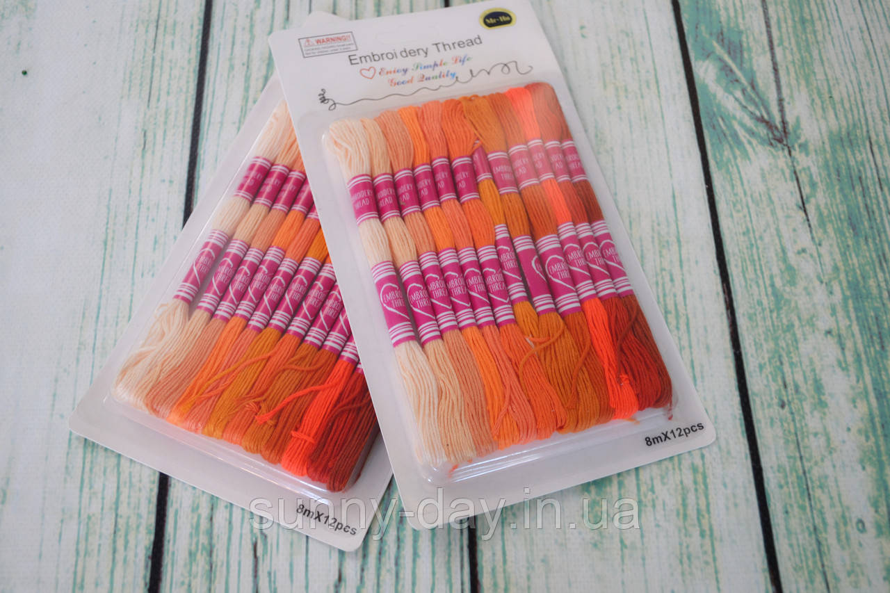 Комплект муліне "Помаранчевий" Китай, фото 1