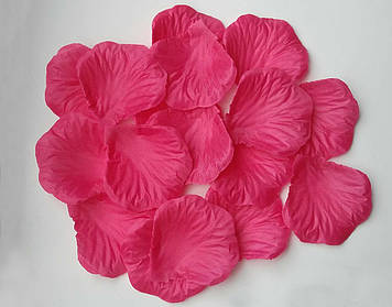 Пелюстки троянд 200 шт. темно-рожеві штучні. Колір темно-рожевий.