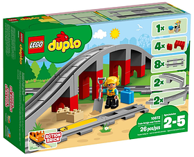 Конструктор LEGO DUPLO Залізничний міст і рейки 26 деталей (10872)