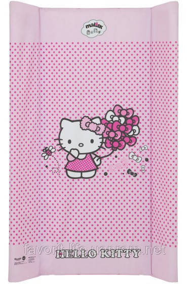 Пеленальный матрас Maltex мягкий 50х70 см hello kitty, розовый (30832) - фото 2 - id-p344170478