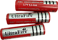 Аккумуляторная литий-ионная батарейка BRC18650 (680mAh) 3,7V ULTRA FIRE перезаряжаемая