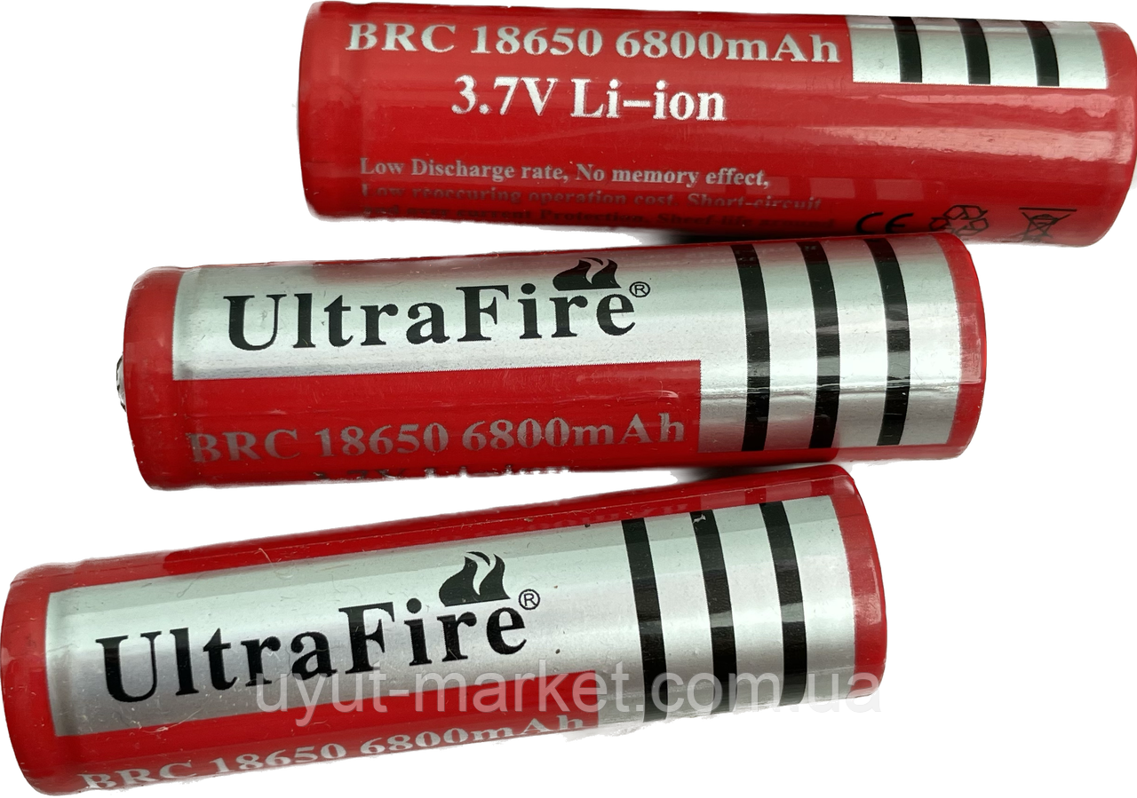 Акумуляторна літій-іонна батарейка BRC18650 (680mAh) 3,7V ULTRA FIRE
