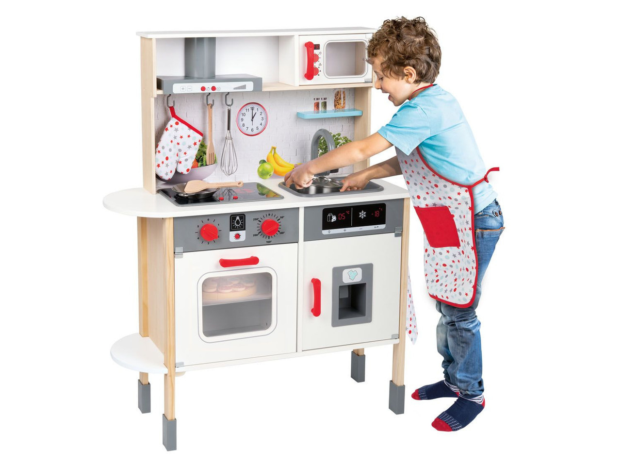 Дитяча дерев'яна кухня PlayTive Junior з годинником Німеччина