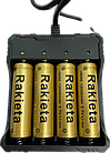 Акумуляторна літій-іонна батарейка перезарядна, 18650 (1200mAh) Rakieta 3,7V для ліхтарика, павербанка, фото 4