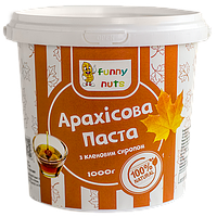 Арахисовая паста "Funny Nuts", с кленовым сиропом, 1000 г (арт. 006)