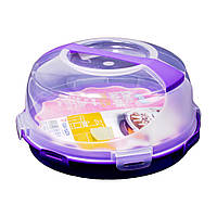 Тортовщица Ucsan Plastik Cake Box with Ice Pack Space 804M-e-purple 34,5*18 см