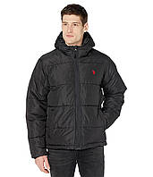 Куртка U.S. POLO Rolled Padded Puffer Black, оригінал. Доставка від 14 днів