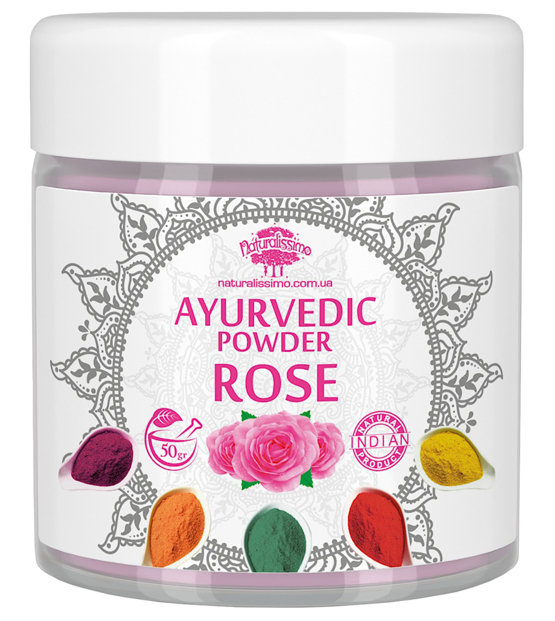 Аюрведическая пудра чайной розы для изготовления косметики, актив для биодобавок, 50г - фото 1 - id-p1754546372