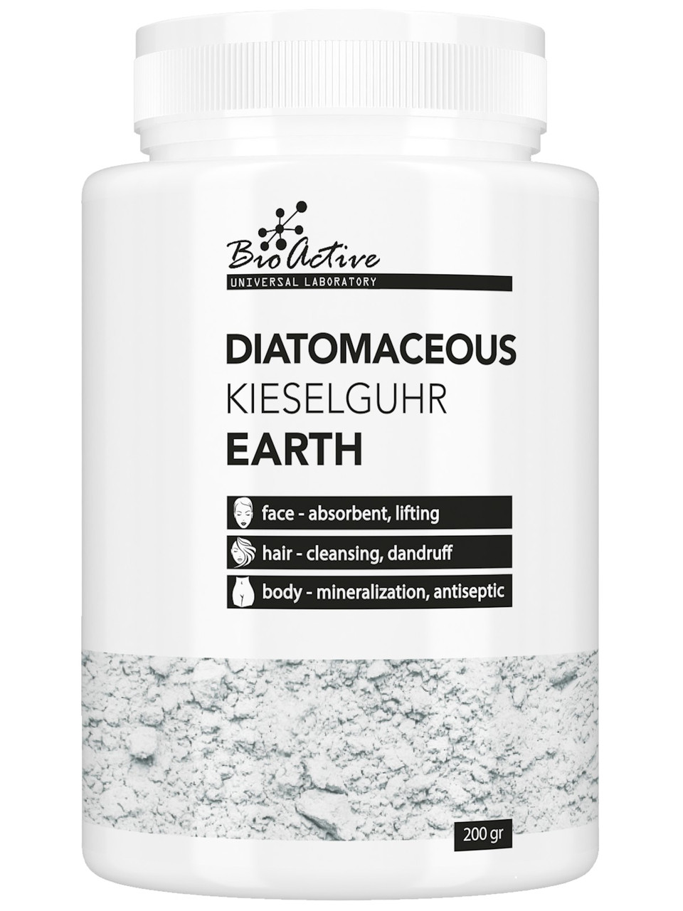 Диатомовая земля (кизельгур), диатомит, природный абсорбент, 200 г ...