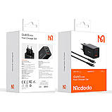 Мережевий зарядний пристрій для телефону Mcdodo GaN 5 Pro Mini Fast Charger 65W CH-1542 Black Швидка зарядка МЗП, фото 5