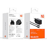 Швидке заряджання Mcdodo GaN Mini Fast Charger USB-C + USB-A 65W Black, фото 4