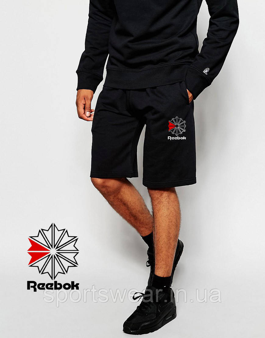 Шорти Reebok ( Рібок ) чорні квітка "" В стилі Reebok ""