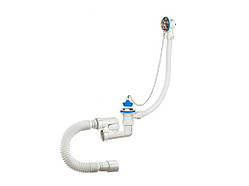 Сифон для ванни регульов. з пер.,з гнучк. труб. А - 80089 ТМ Waterstal