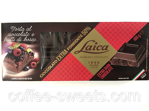 Шоколад Laica Extra Fondente 50% cacao 400г, фото 2