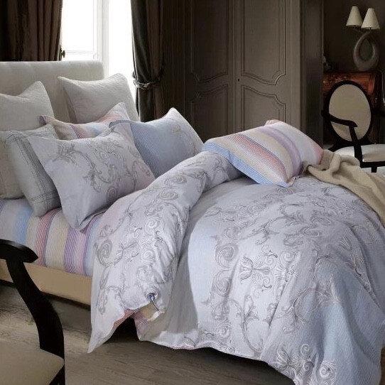 Постільна білизна сатин європейський комплект Vie Nouvelle Класик Гранд Презент CL-075