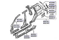 Кузов правий бік цілком 5301A112, MN133008, MN150348, MN150350 9996553 Outlander1 Mitsubishi